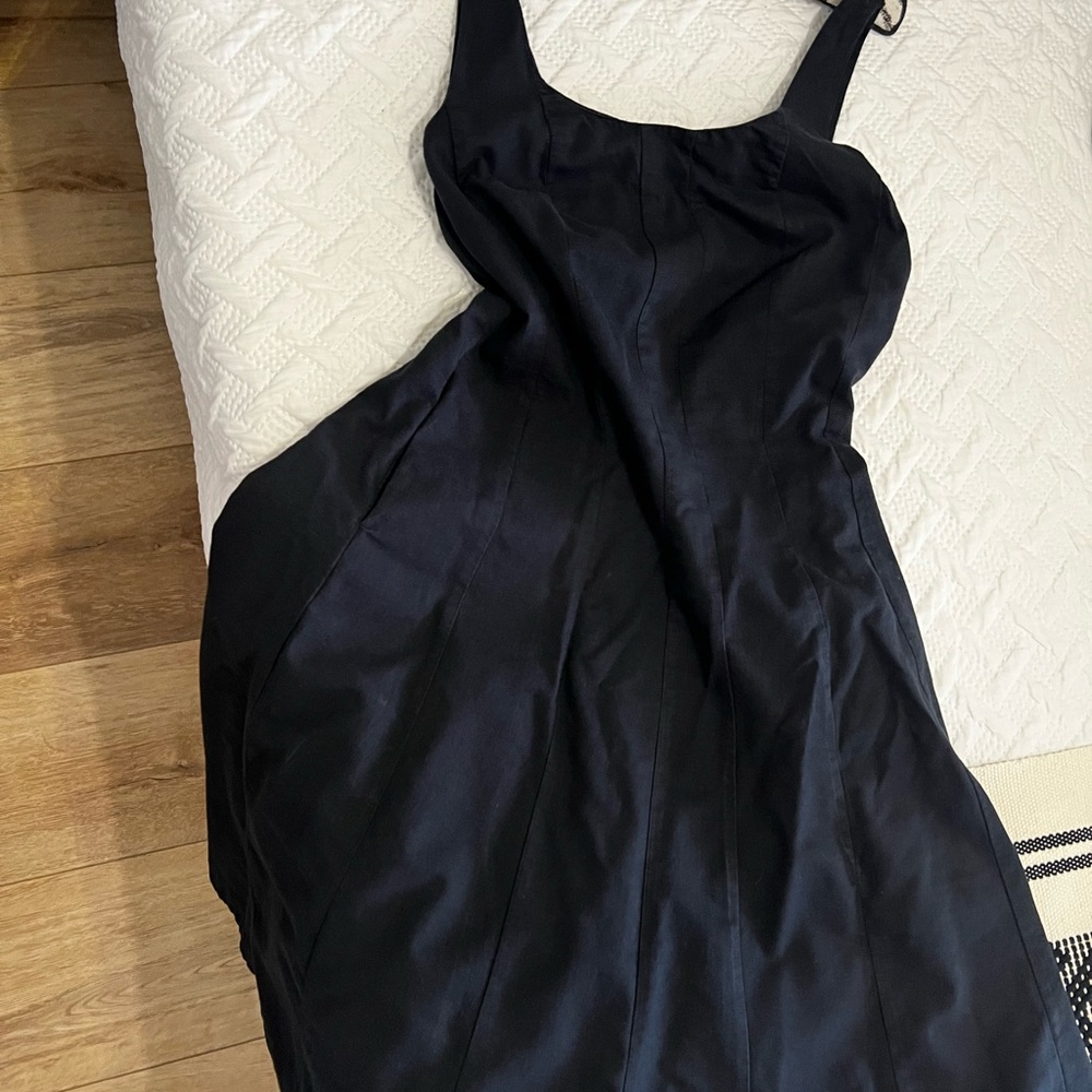a new day Black Sleeveless Midi Dress
